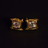 Square Solitaire Earring