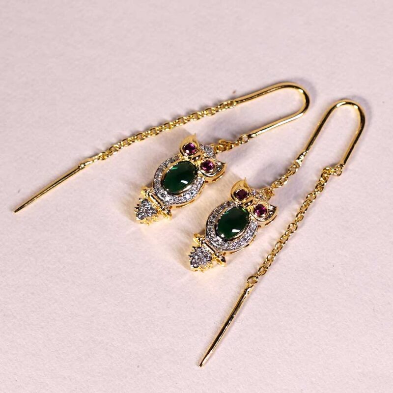 Cute Owl Motif Sui Dhaga Earring