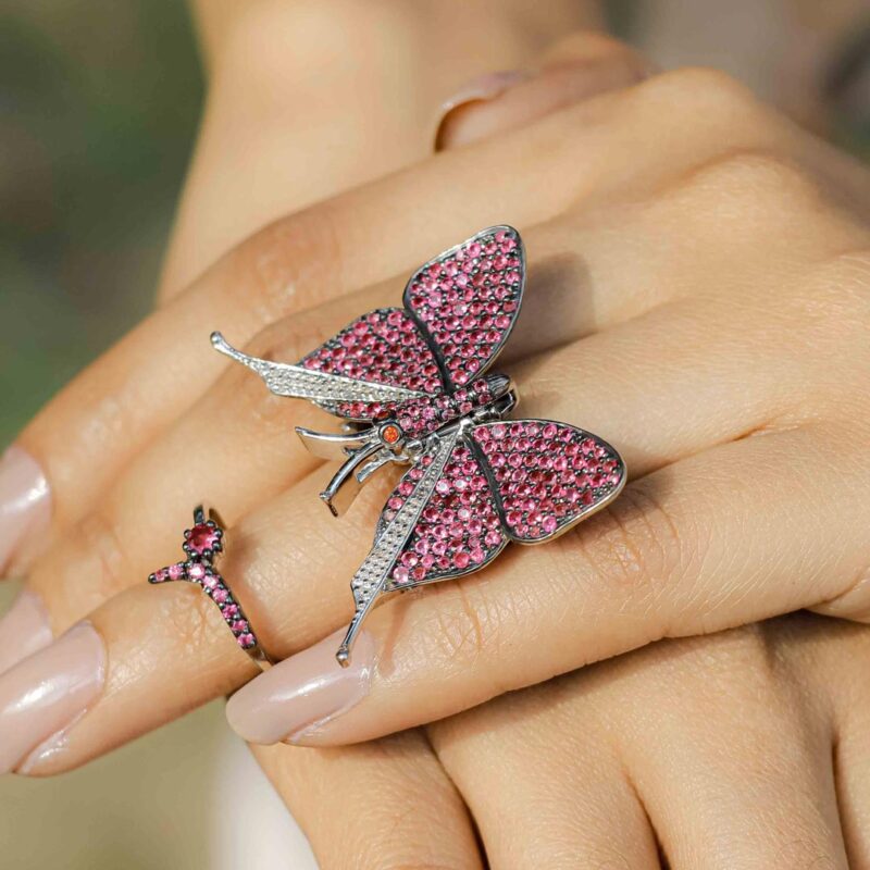 Moving Butterfly Ring(Re-Sizable)