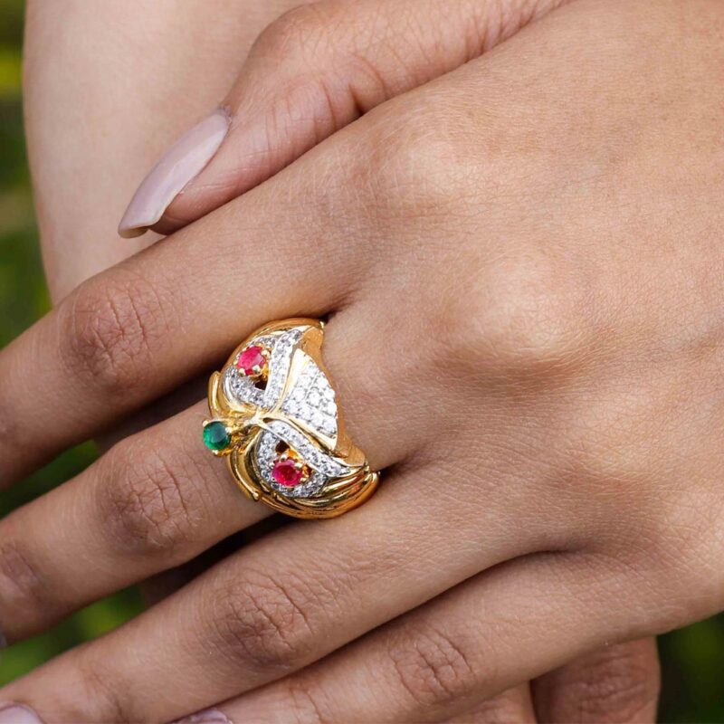 Owl Face Ring
