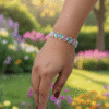 Buy Silverji Modern Sparkling Petals Bangel( One Piece )
