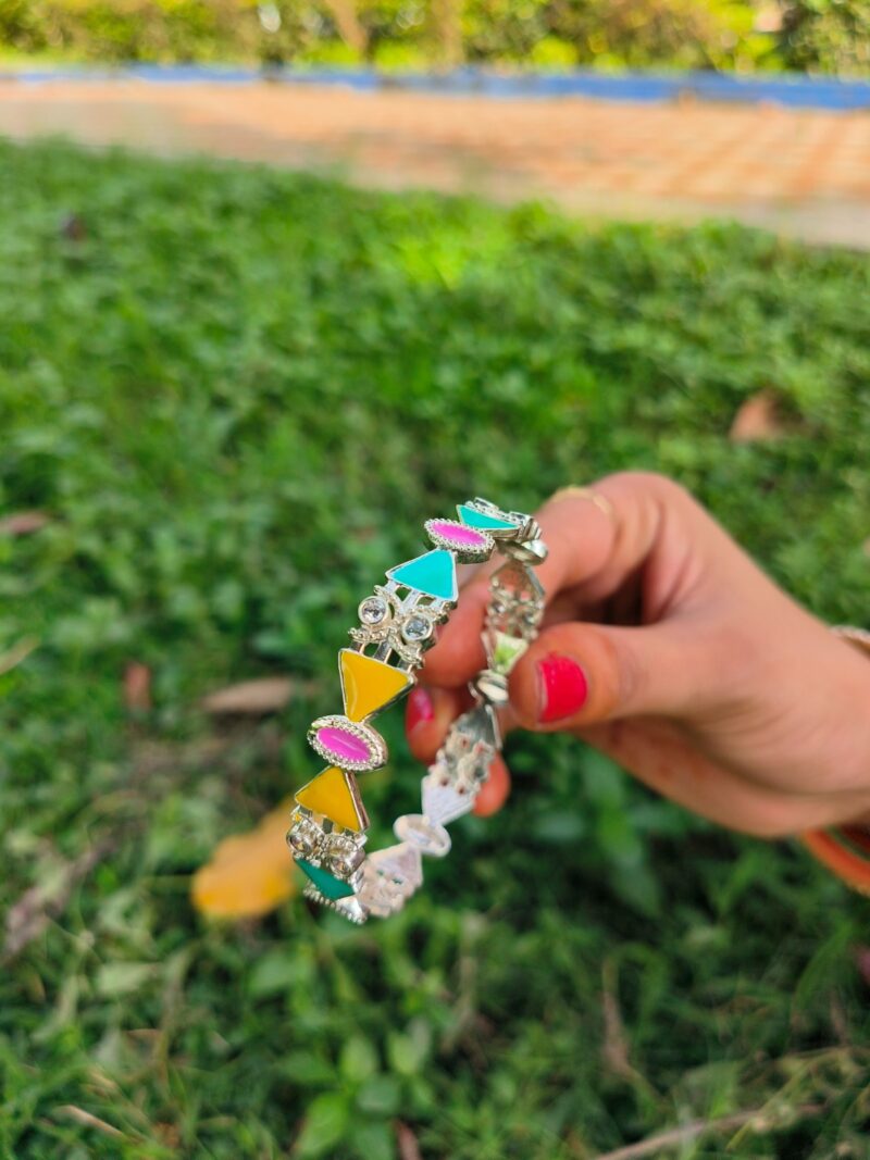 Buy Silverji Handmade Multi-Color Bracelet ( One Piece ) - Image 4